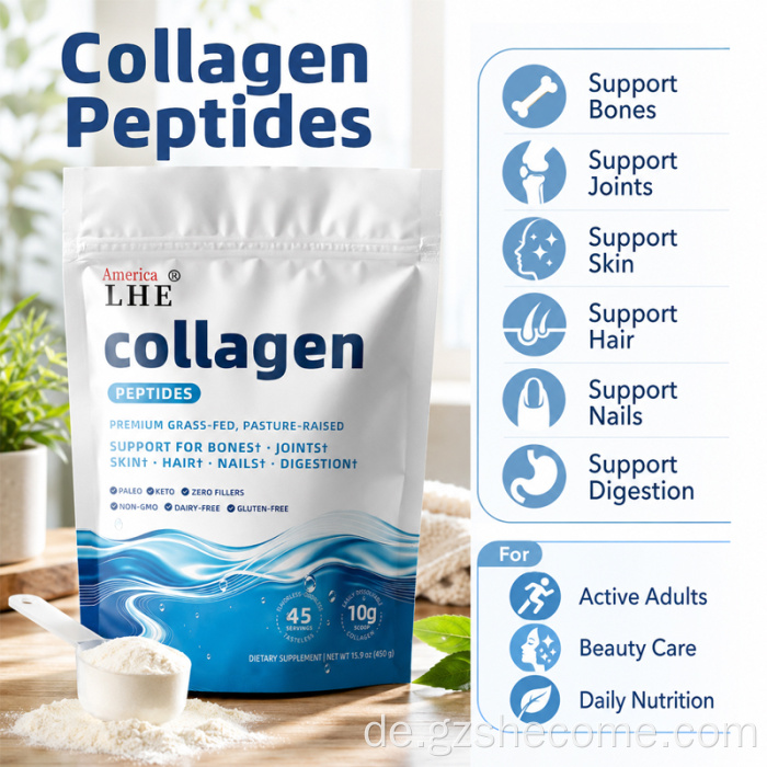 Shecome Collagen Peptides Powder Skin Hair Support